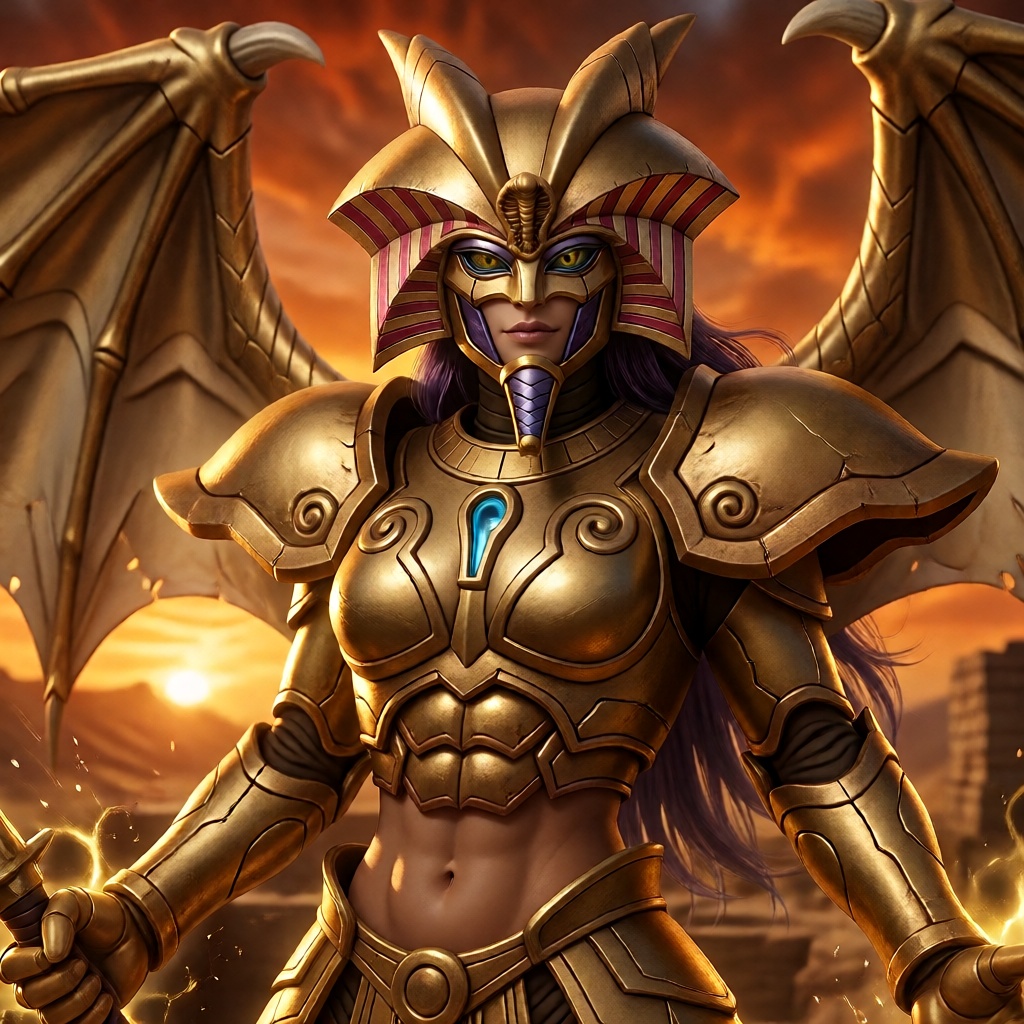 Exodia,  the forbidden empress,  tail on Tensor.Art