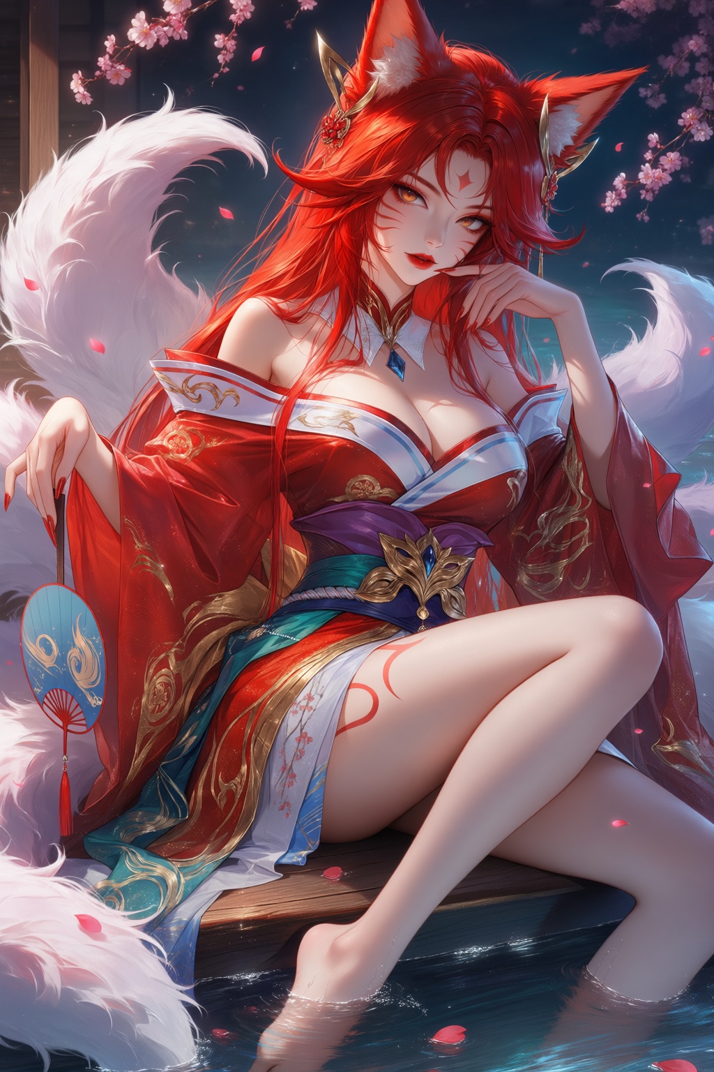 1girl,  animal ears,  tail on Tensor.Art