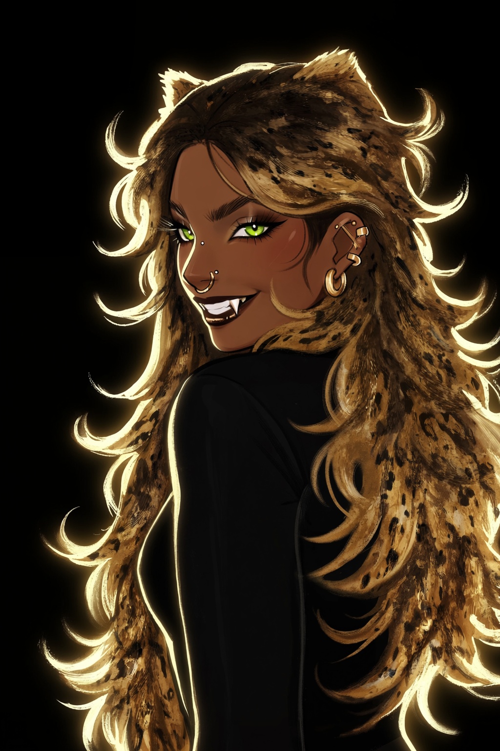 highres,  absurdres,  @gittanart This digital illustration depicts a woman with a warm on Tensor.Art