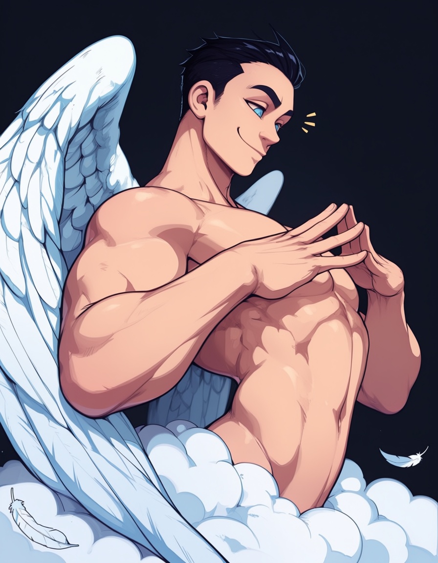 The art style is clean,  modern illustration with bold lines and flat colors,  cel shading on Tensor.Art