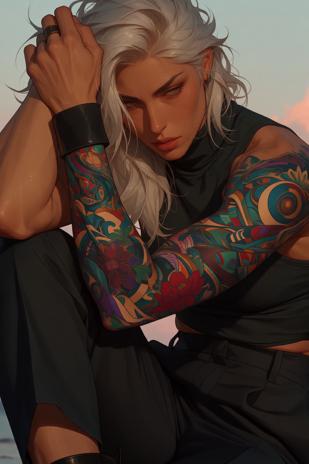 Soft cinematic sunset lighting,  hand-drawn aesthetic,  high fidelity on Tensor.Art