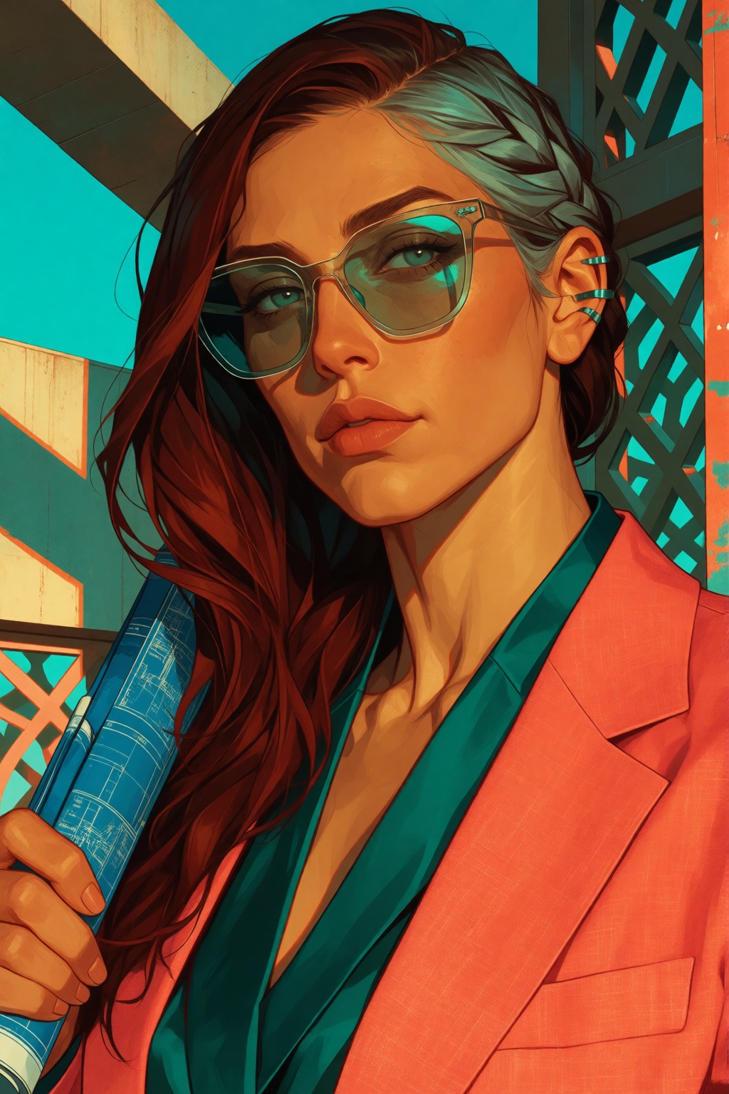 illustration,  vibrant colors,  bright colors on Tensor.Art