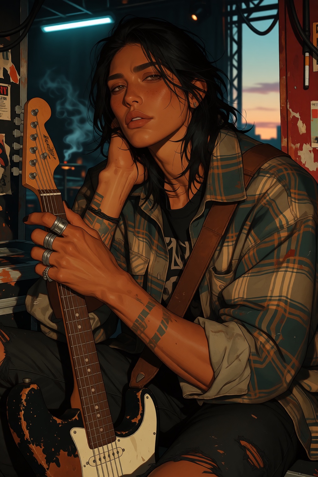 Soft cinematic sunset lighting,  hand-drawn aesthetic,  high fidelity on Tensor.Art