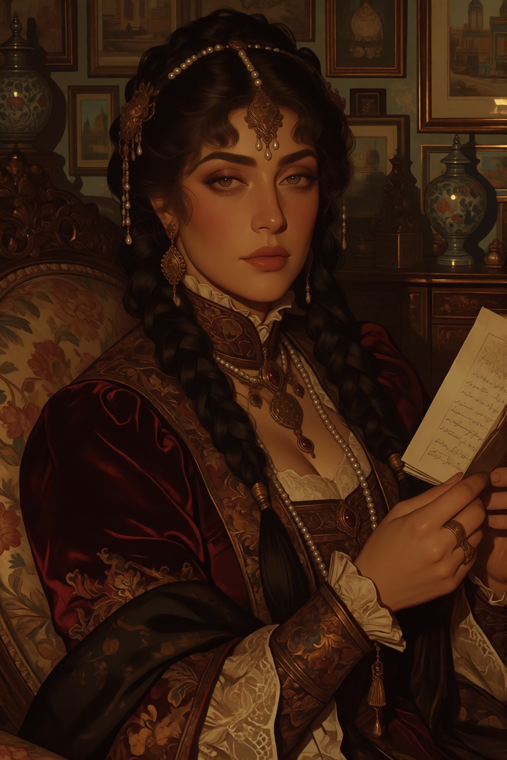 dynamic angle,  dramatic angle,  detailed face on Tensor.Art
