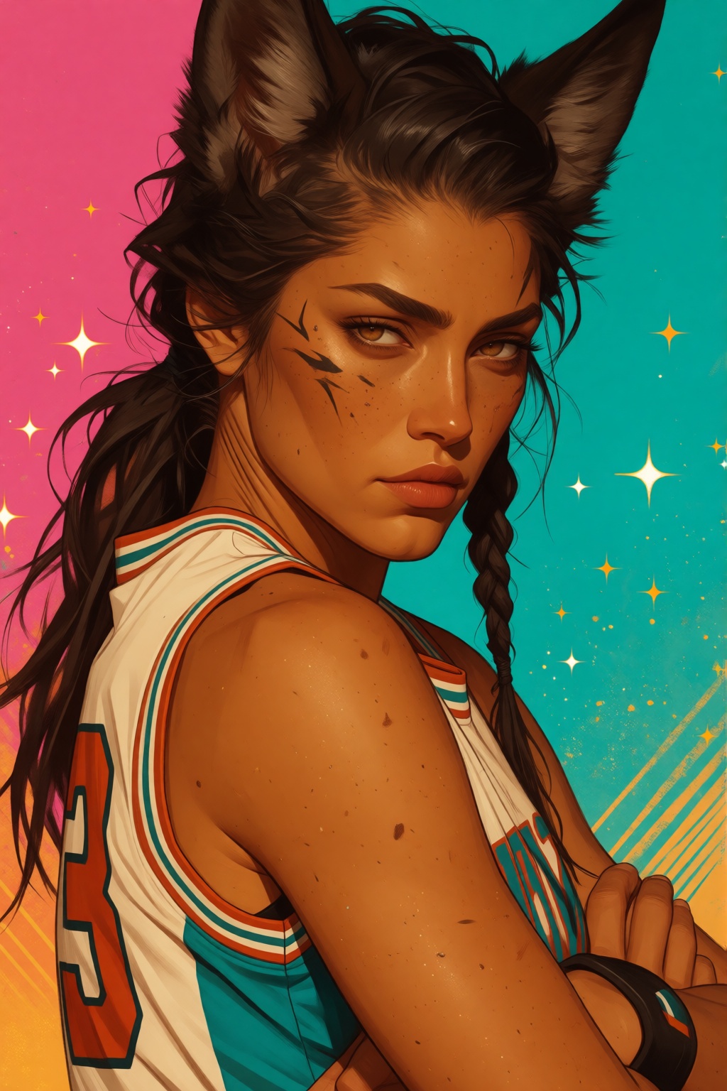 illustration,  vibrant colors,  bright colors on Tensor.Art