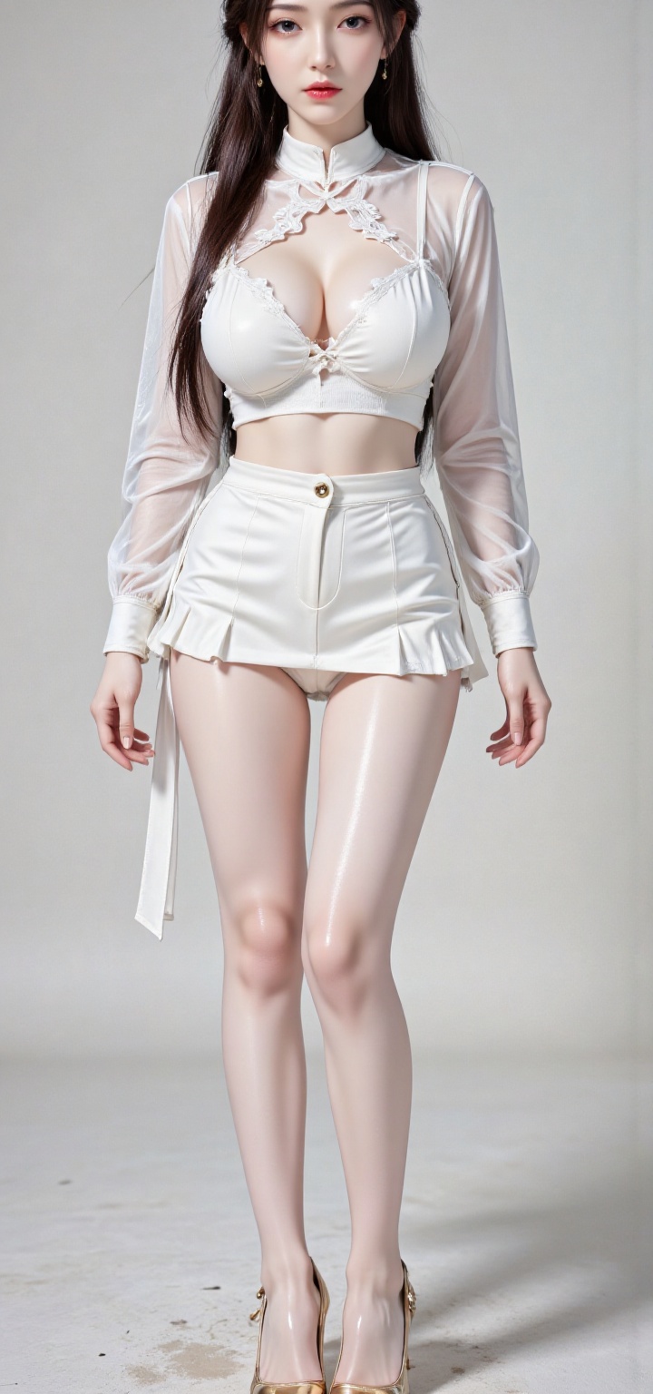 In the best quality,  8K ultra-detailed,  front-on view. Create masterpieces with realistic professional fashion photograp...