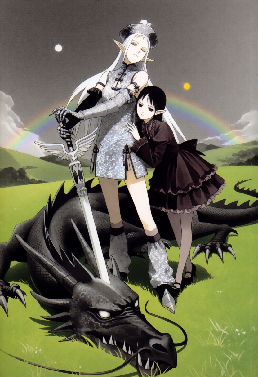 Illustration by Reiko Shimizu,  1girl soul eater,  last exile on Tensor.Art