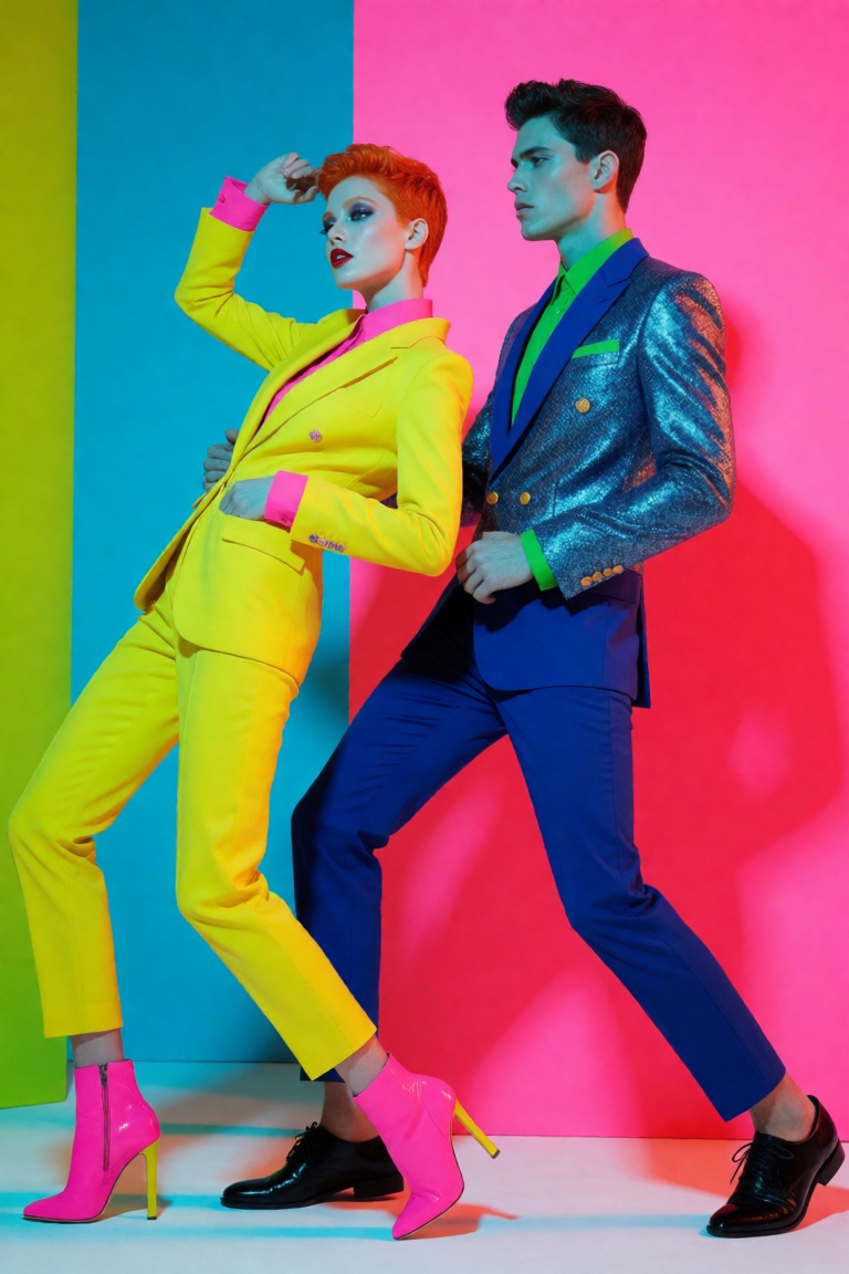 duet pose,  1girl,  1boy on Tensor.Art