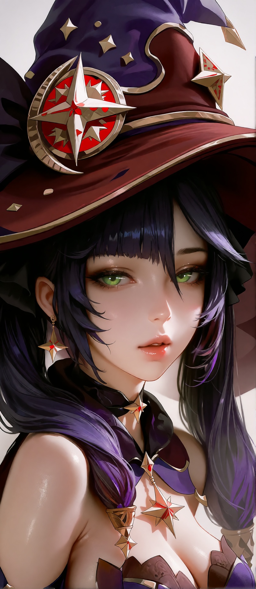 This is a highly detailed digital illustration of a fantasy-themed female character,  likely inspired by anime and video g...