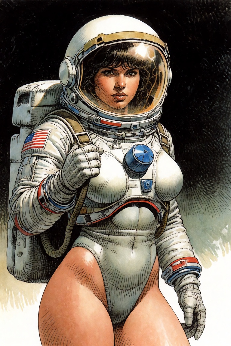 A female astronaut on Tensor.Art