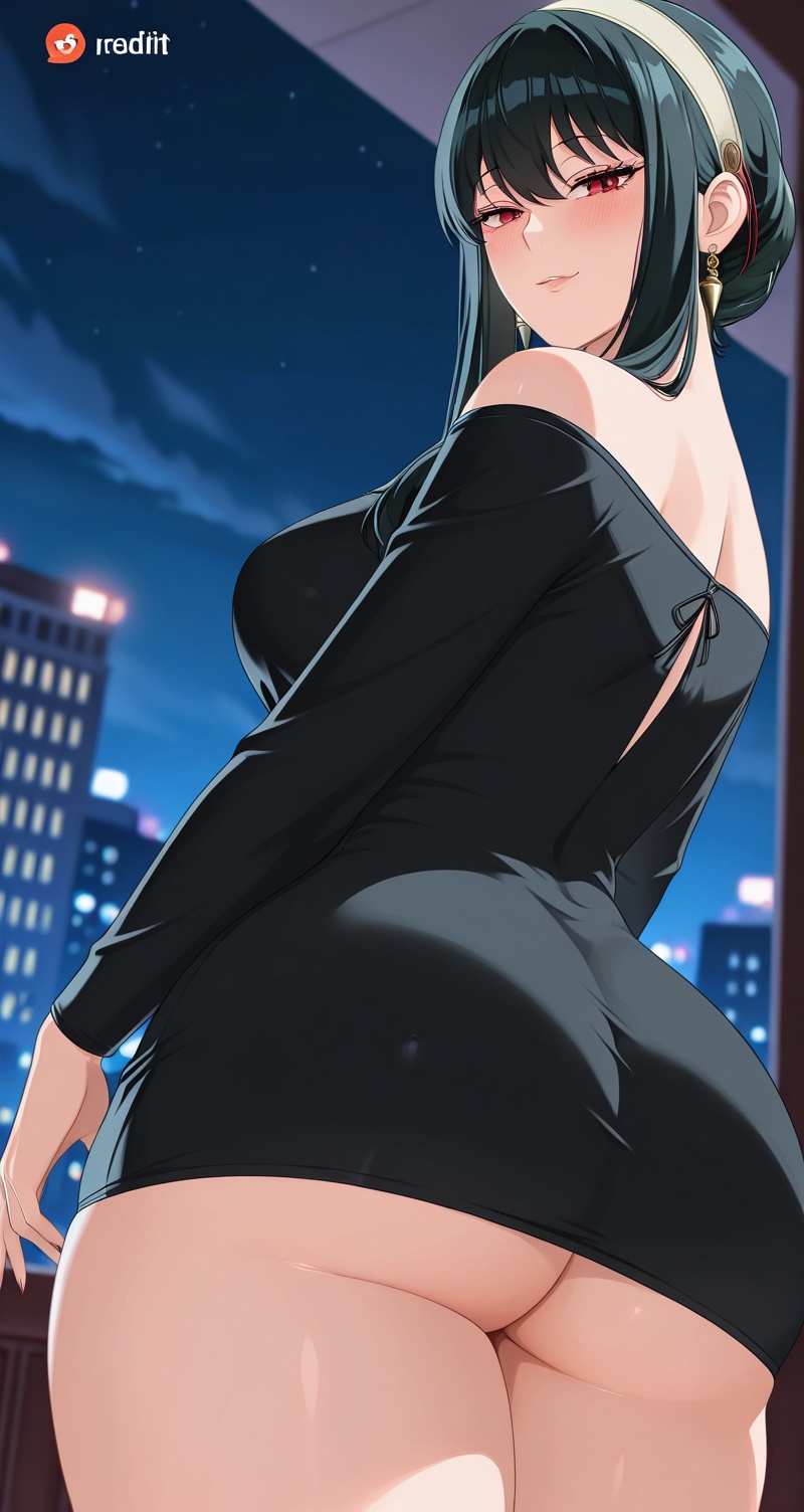 Yor Forger (spy X family),  ***** woman,  thick thighs on Tensor.Art