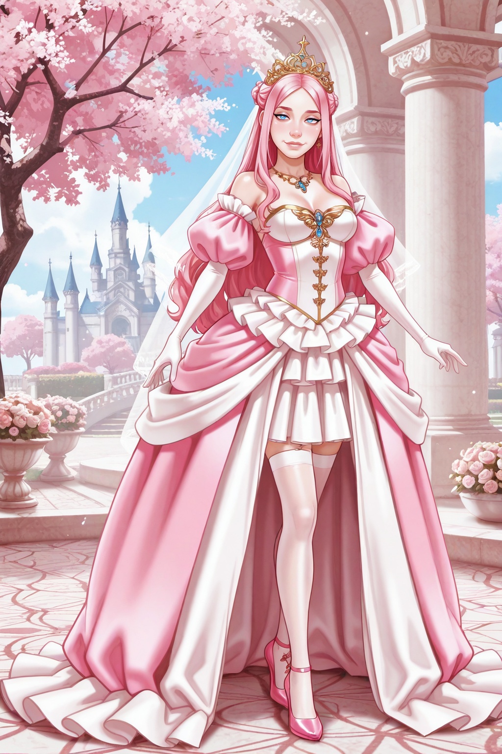 andava-style. Beautiful ***** female character,  original character,  Princess Roselle on Tensor.Art