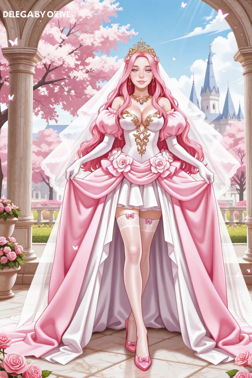andava-style. Beautiful ***** female character,  original character,  Princess Roselle on Tensor.Art