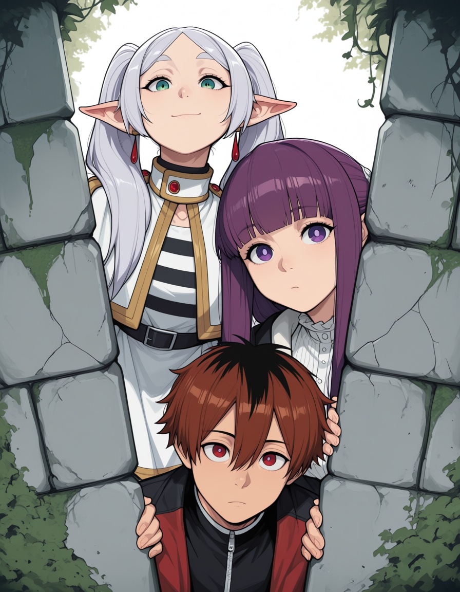 The art style is clean,  modern illustration with bold lines and flat colors,  cel shading on Tensor.Art