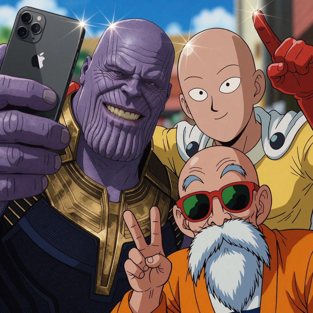 (Ultra-high resolution,  hyper-detailed,  CGI for Thanos and Saitama on Tensor.Art