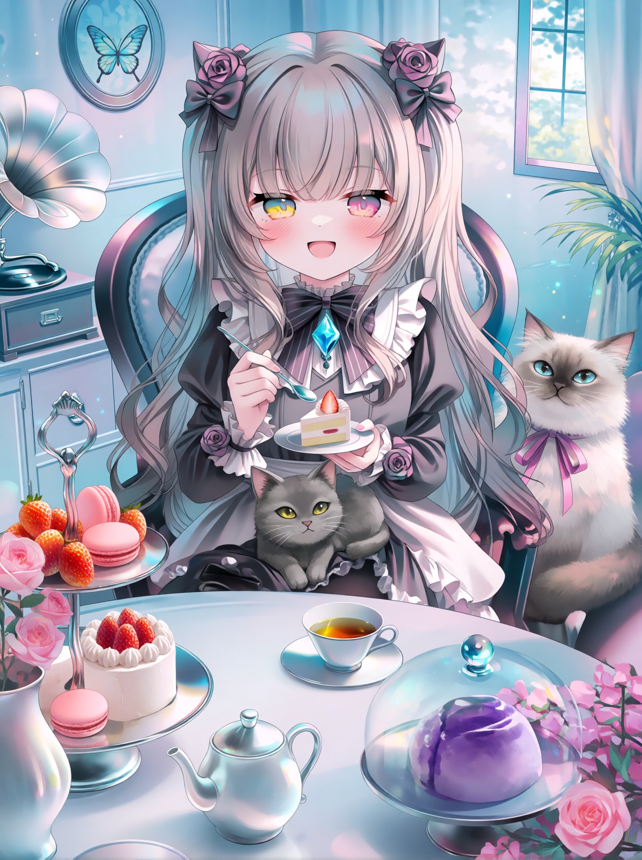 A cinematic anime illustration with a dreamy and ethereal atmosphere,  soft natural lighting,  delicate details by hans on...
