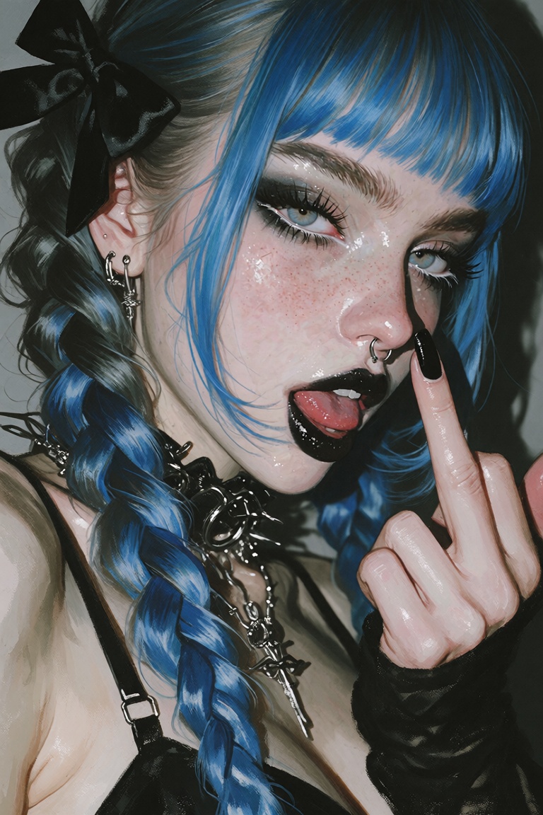 female focus,  solo,  long hair on Tensor.Art