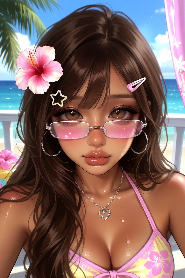 jellyart,  ***** woman,  warm caramel skin on Tensor.Art