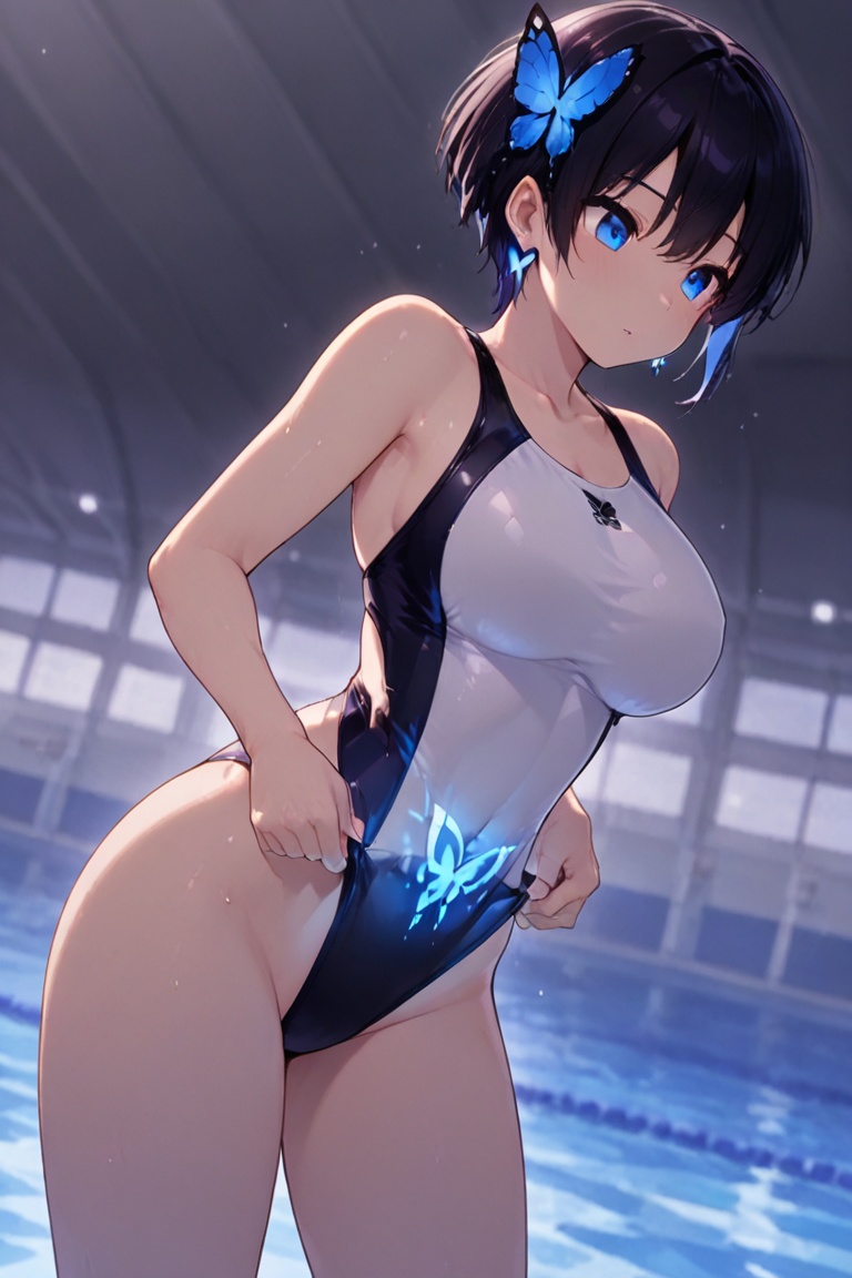 (competitive swimwear) ,  masterpiece,  best quality on Tensor.Art