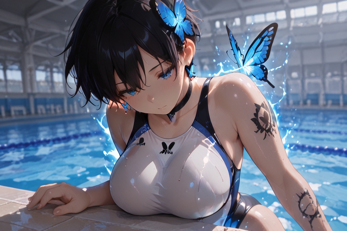 (competitive swimwear) ,  masterpiece,  best quality on Tensor.Art