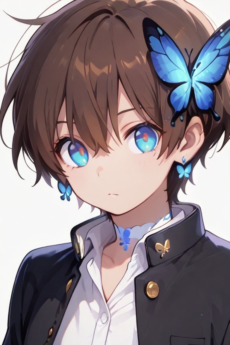 Kiyoshika-kun,  androgynous beauty,  Spiky brown hair on Tensor.Art