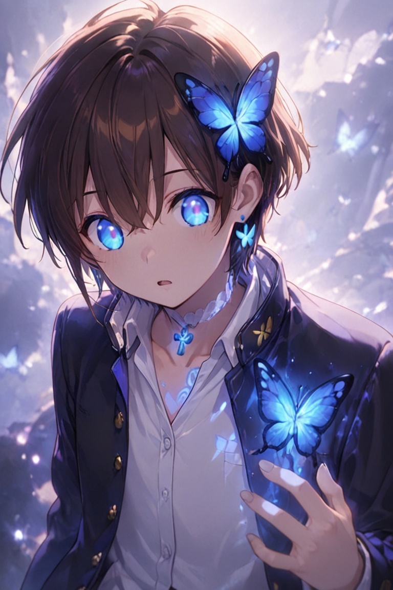 Kiyoshika-kun,  androgynous beauty,  Glowing effect on Tensor.Art
