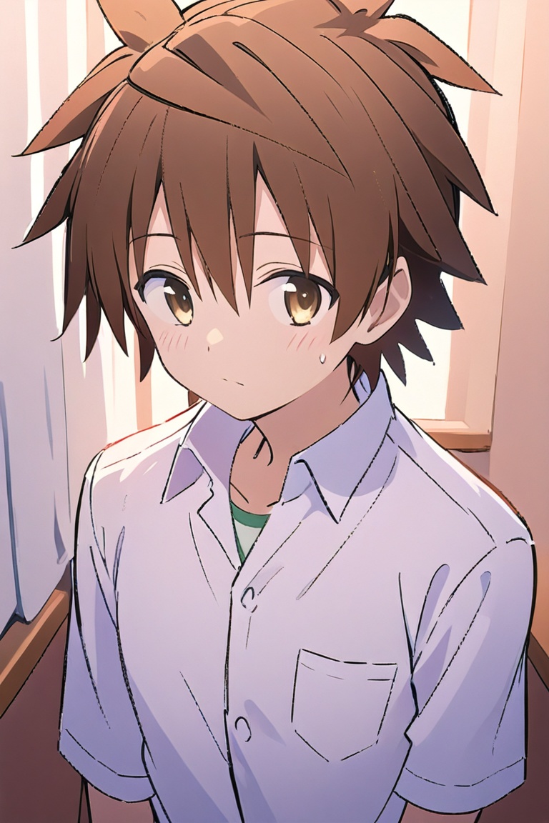 Spiky brown hair on Tensor.Art