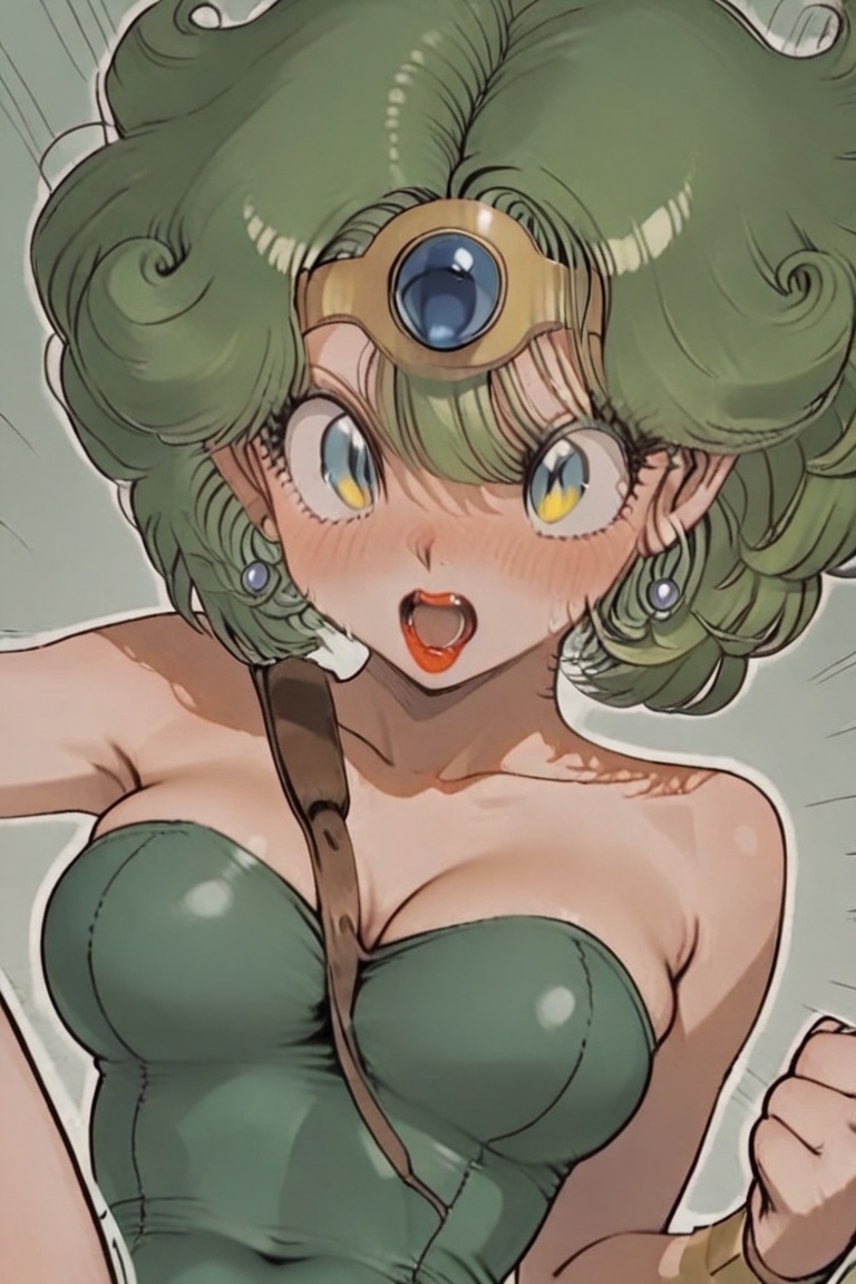 Green leotard,  dq4_sofia,  SHIMERU FUBATA on Tensor.Art