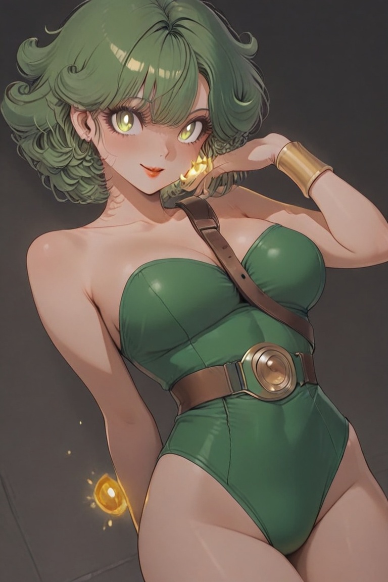 Green leotard,  dq4_sofia,  SHIMERU FUBATA on Tensor.Art