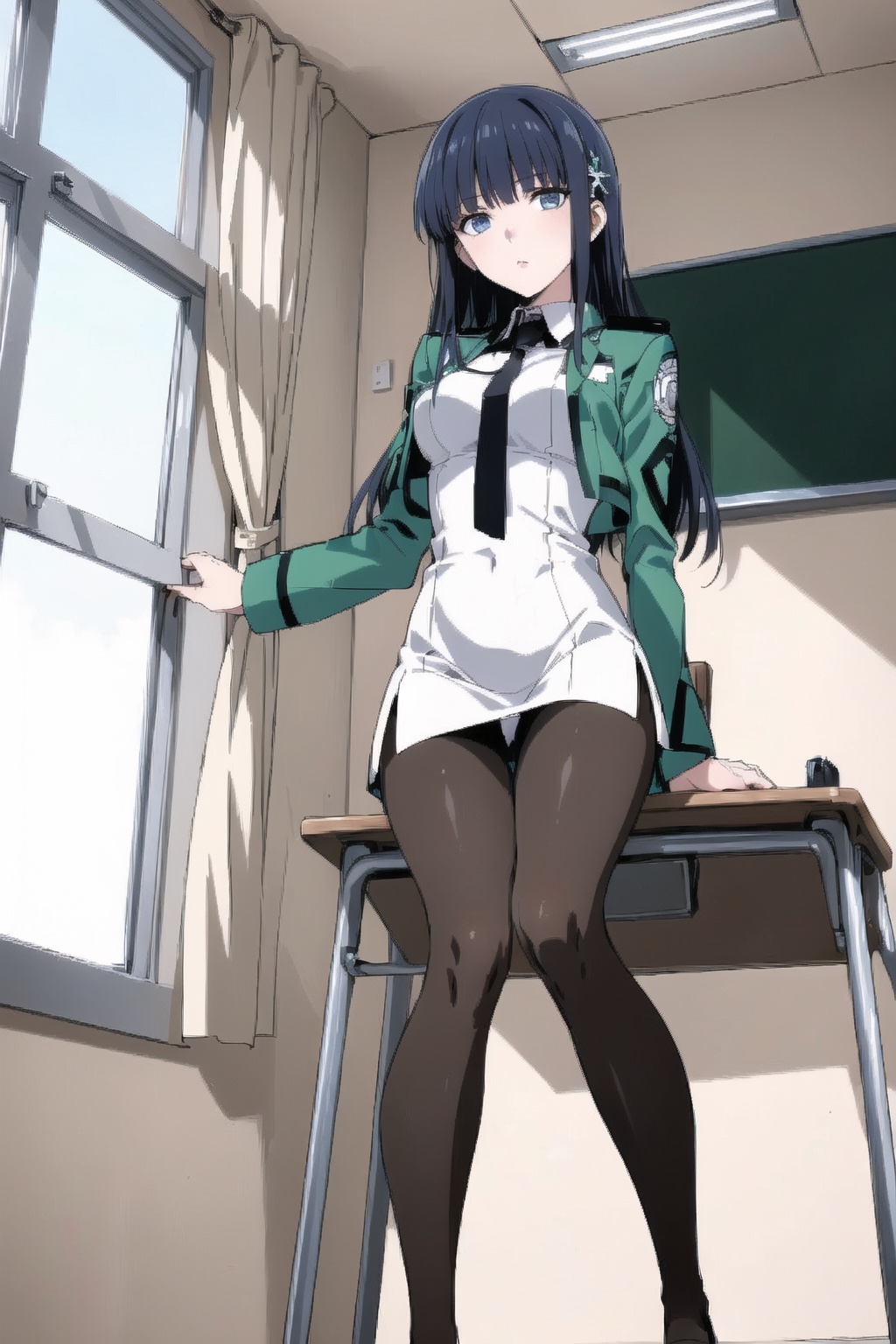 Shibya Miyuki,  One girl in the picture,  full view of body and her leg on Tensor.Art