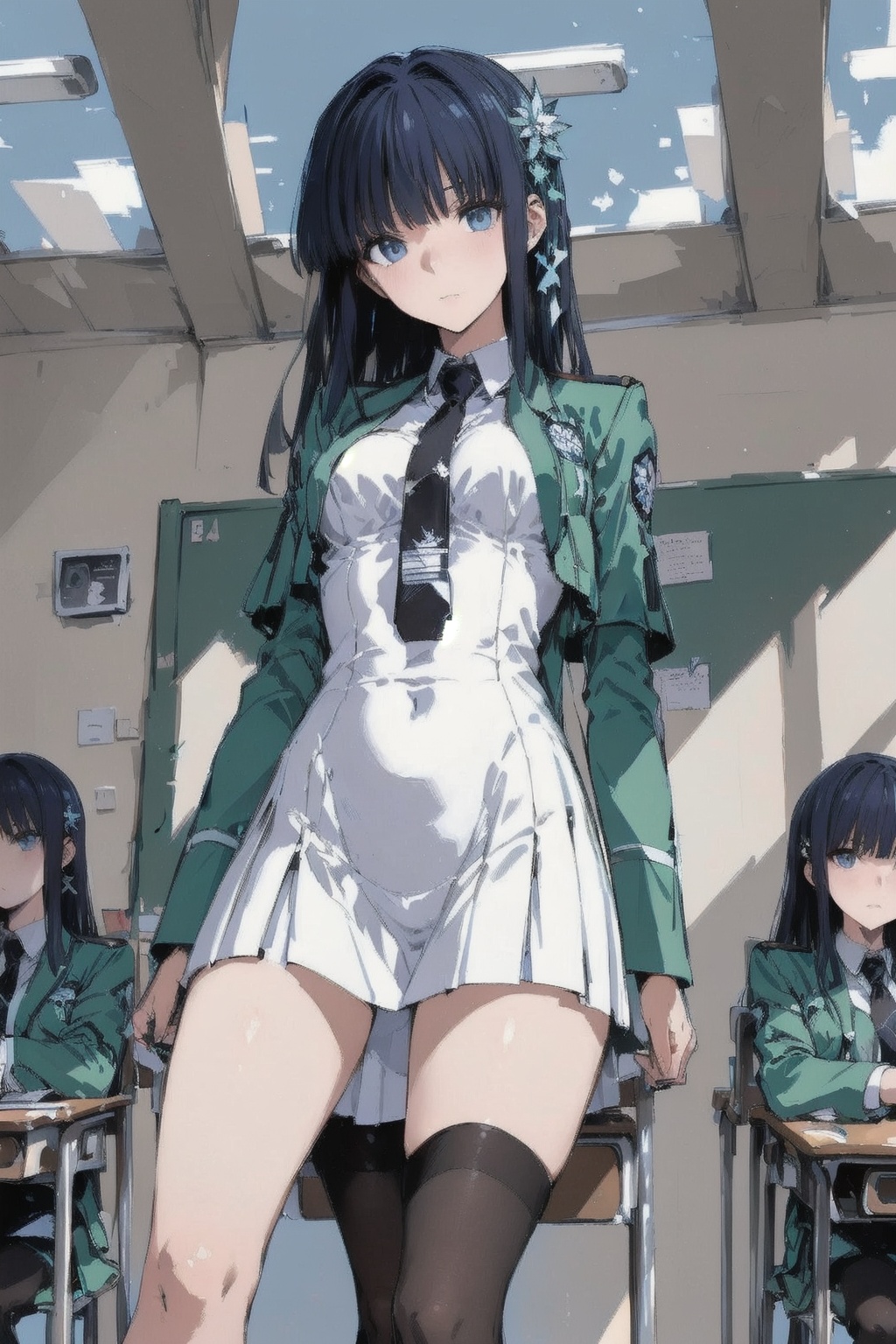 Shibya Miyuki,  One girl in the picture,  full view of body and her leg on Tensor.Art