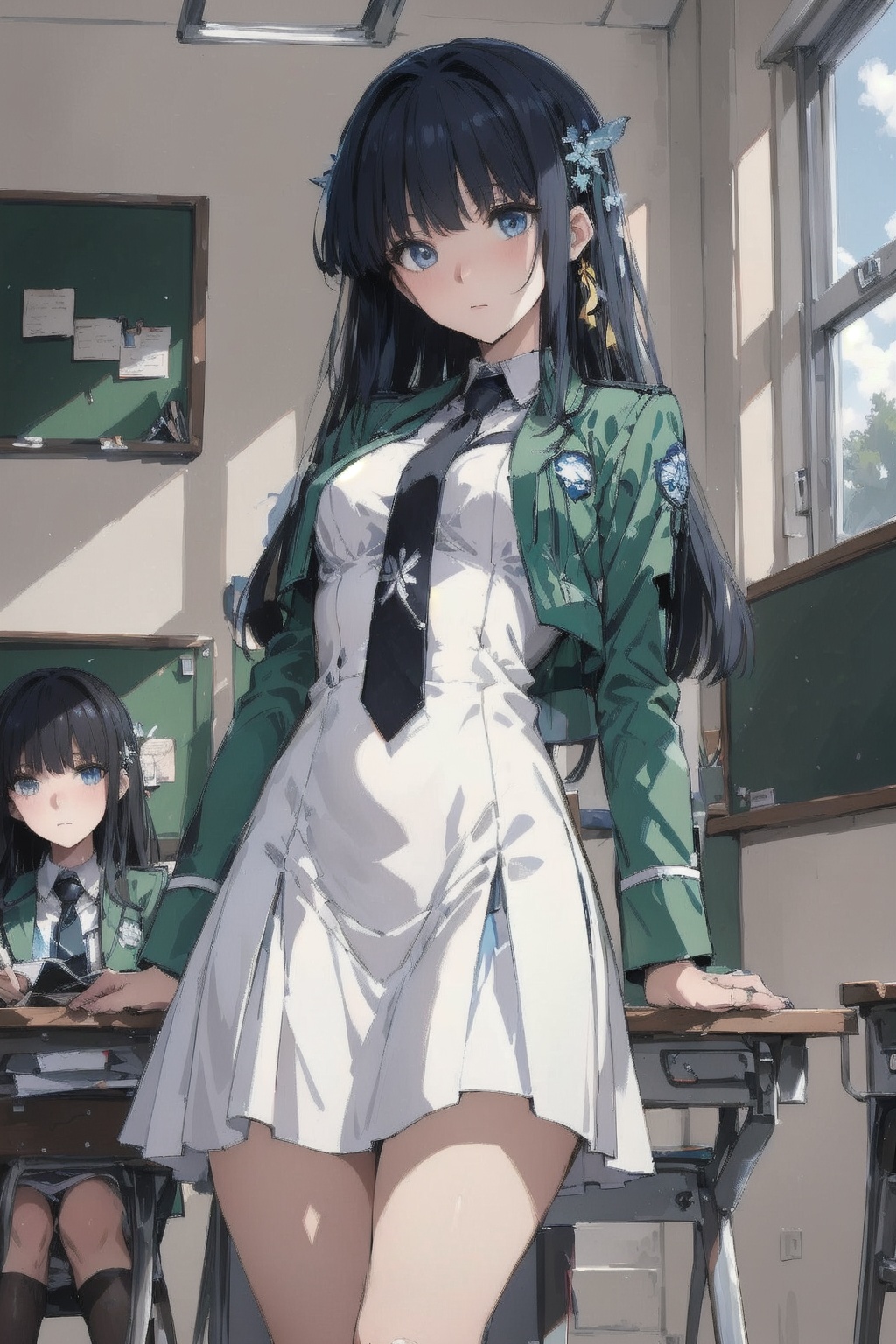 Shibya Miyuki,  One girl in the picture,  full view of body and her leg on Tensor.Art