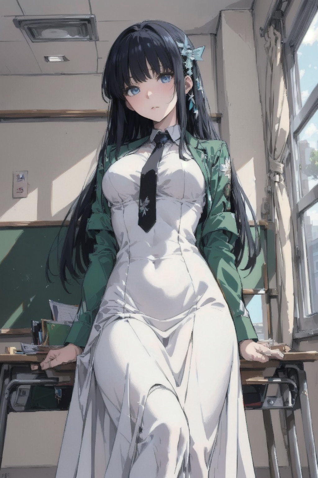 Shibya Miyuki,  One girl in the picture,  full view of body and her leg on Tensor.Art