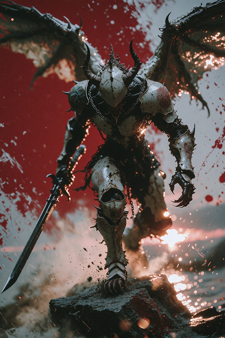 cinematic lighting,  darkBiopunk,  a mythical creature with a muscular physique on Tensor.Art