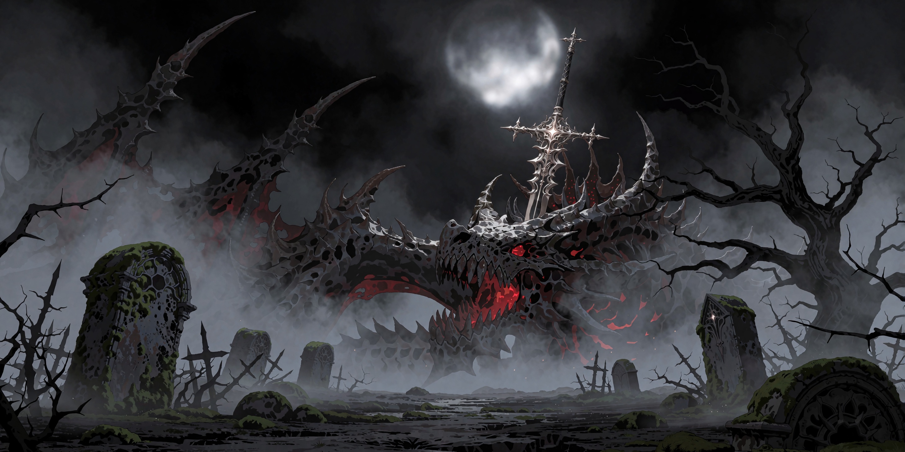 scenery,  ,  dark grim atmosphere on Tensor.Art