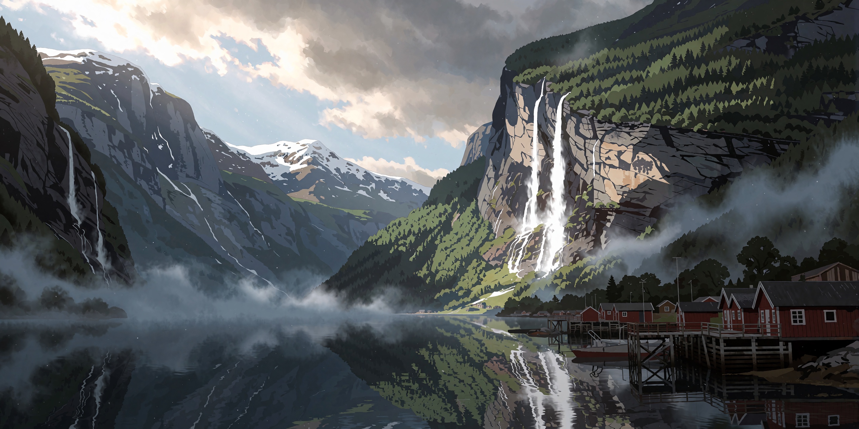 scenery,  ,  breathtaking landscape scale on Tensor.Art
