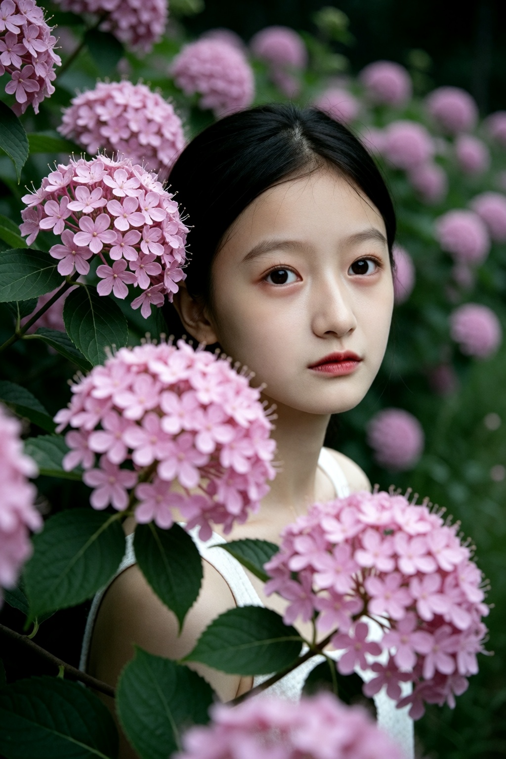 xiaoyu,  花海氛围感写真｜花海中的少女提示词：亚洲女生人像摄影,  电影感情绪写真风格 on Tensor.Art
