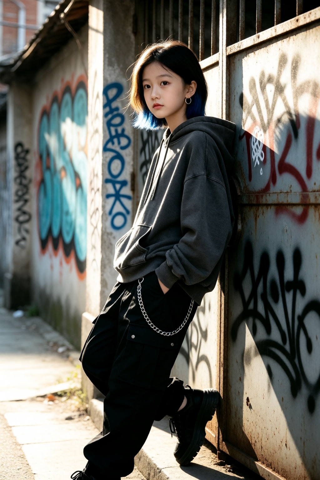 Chinese girl xiaomei,  metart_style,  酷酷的小女孩 on Tensor.Art