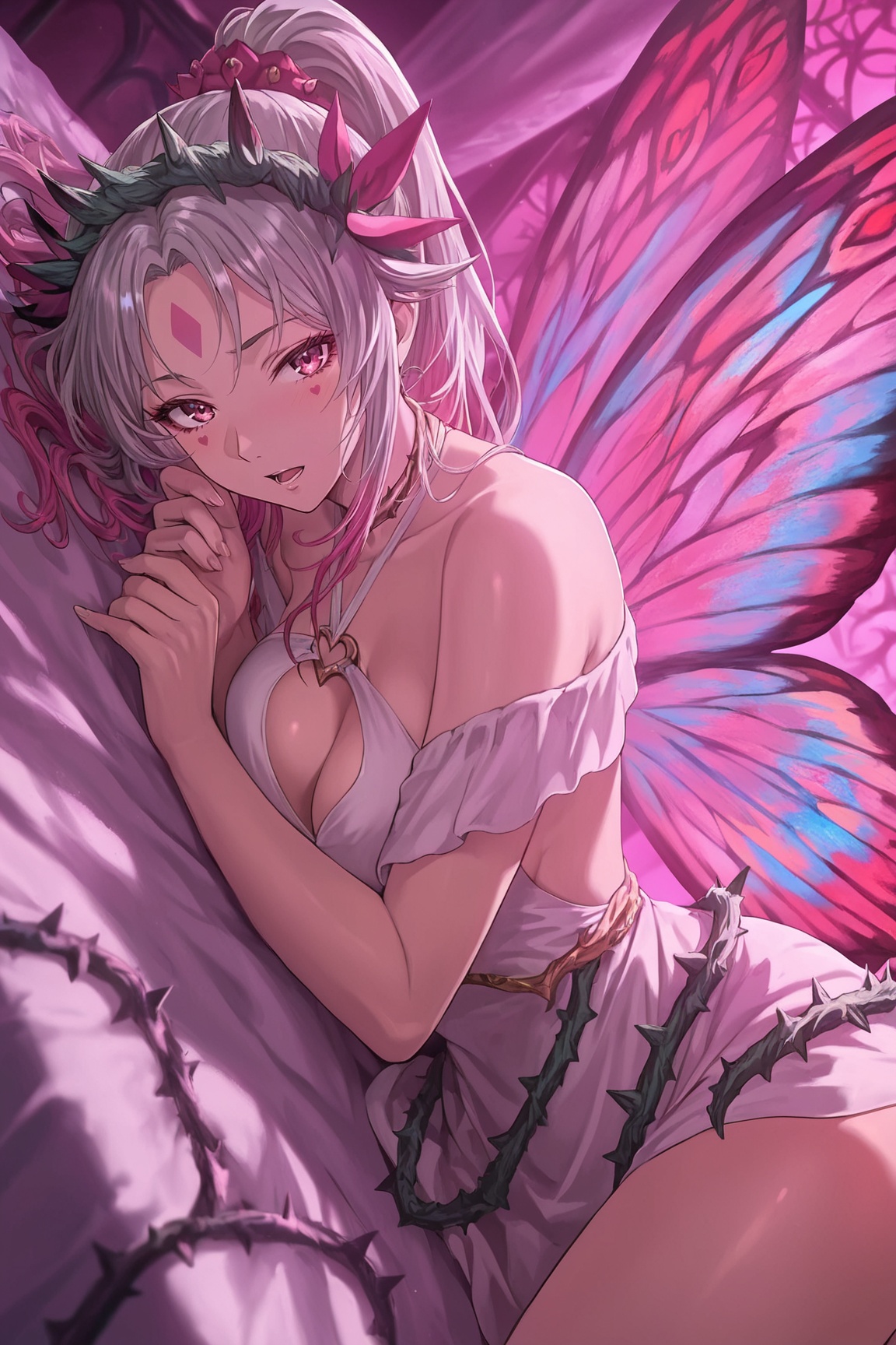 1girl,  Plumeria_FEH,  multicolored hair on Tensor.Art