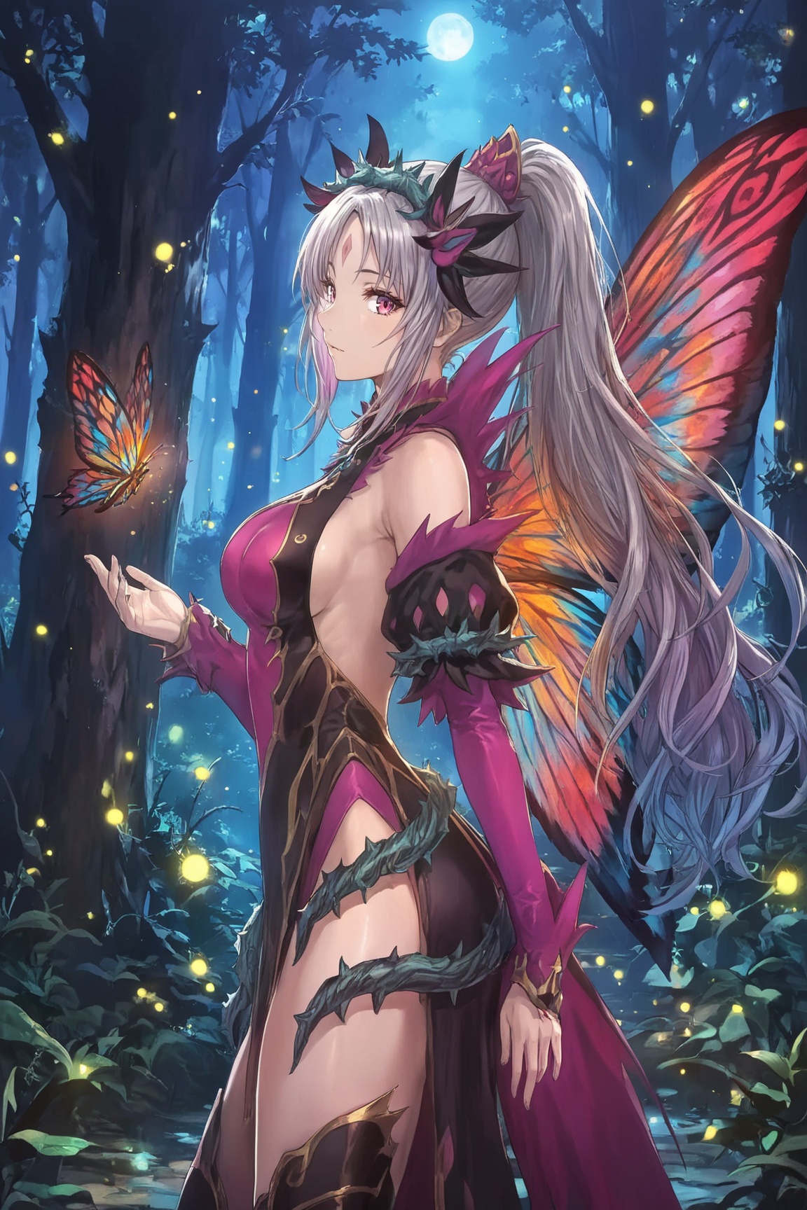 1girl,  Plumeria_FEH,  multicolored hair on Tensor.Art