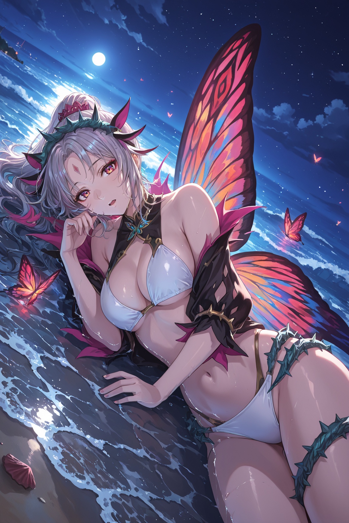 1girl,  Plumeria_FEH,  multicolored hair on Tensor.Art