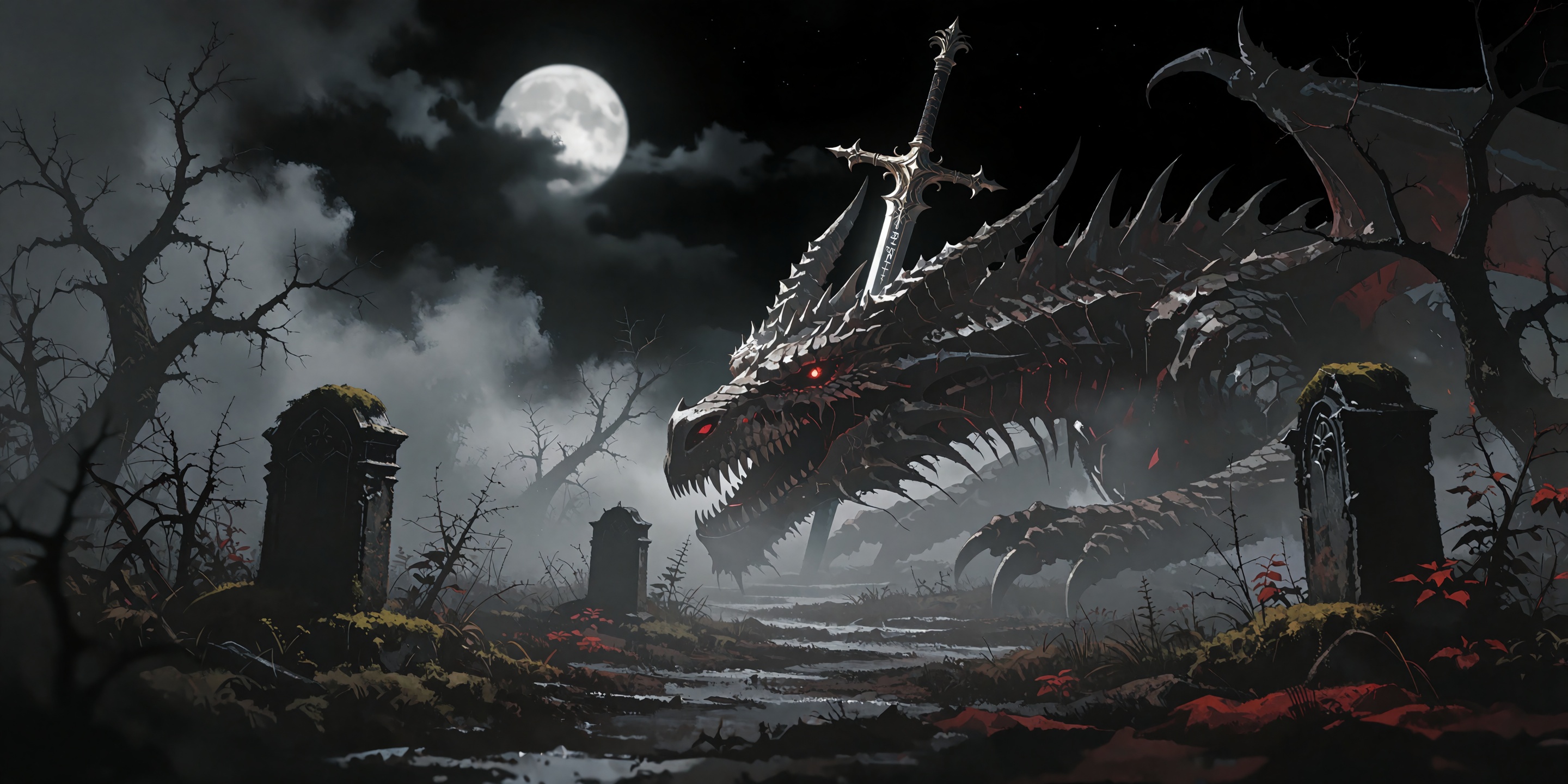 scenery,  ,  dark grim atmosphere on Tensor.Art