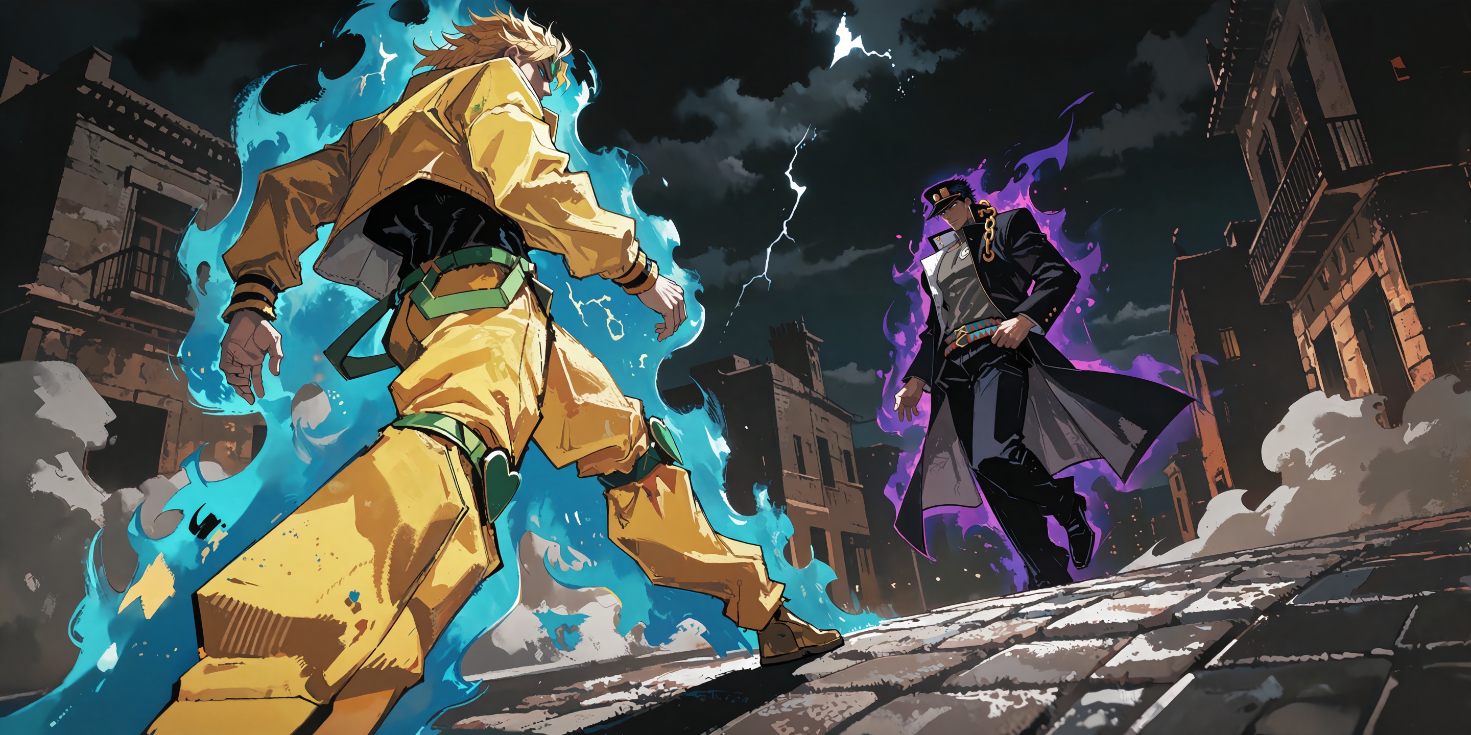 2men,  ,  dynamic combat stances on Tensor.Art