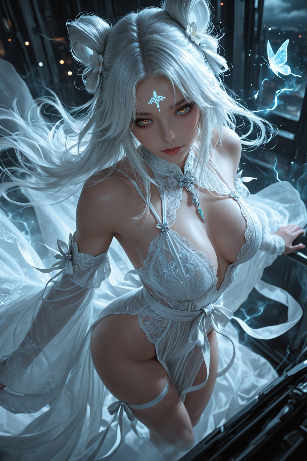 ........ .......... ),  realistic:1.05,  white hair on Tensor.Art