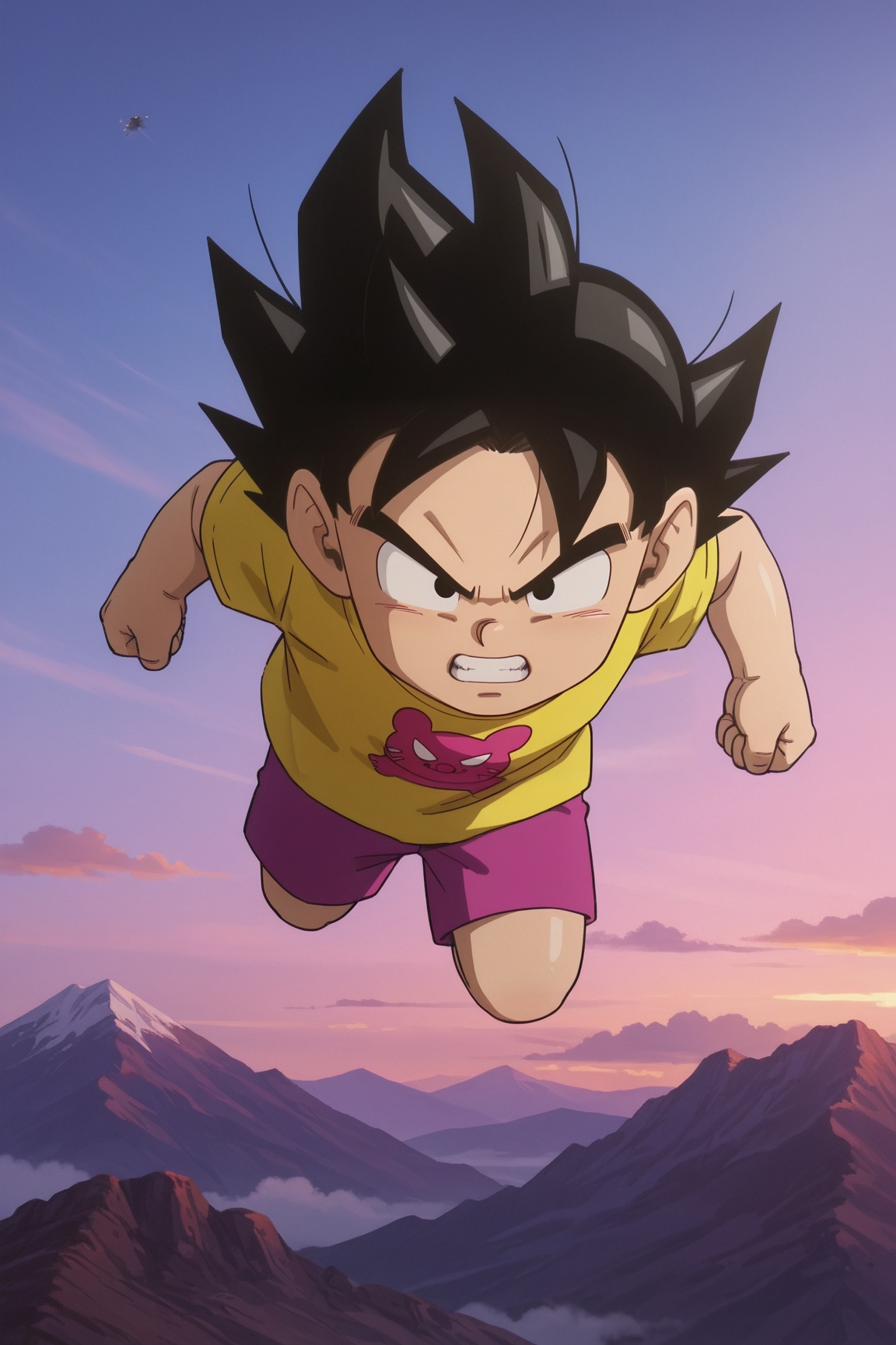 goku,  black hair,  black eyes on Tensor.Art