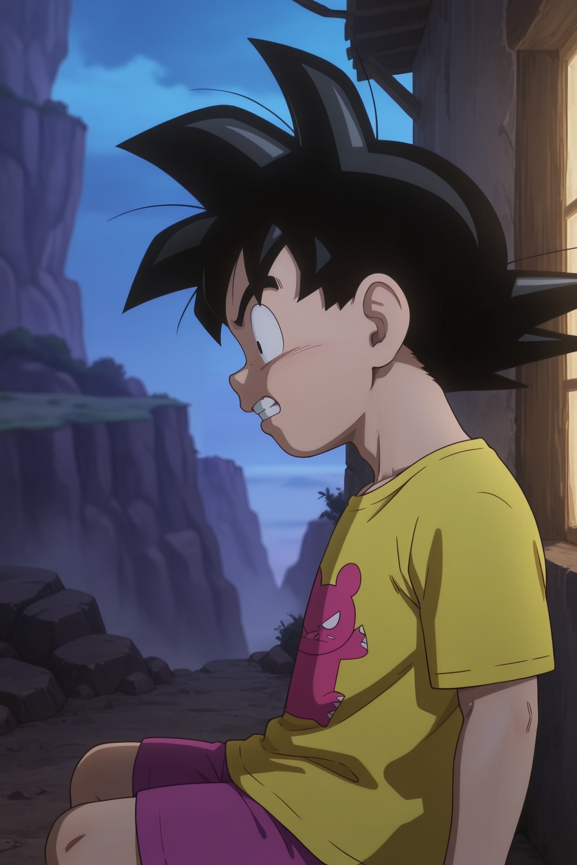 goku,  black hair,  black eyes on Tensor.Art