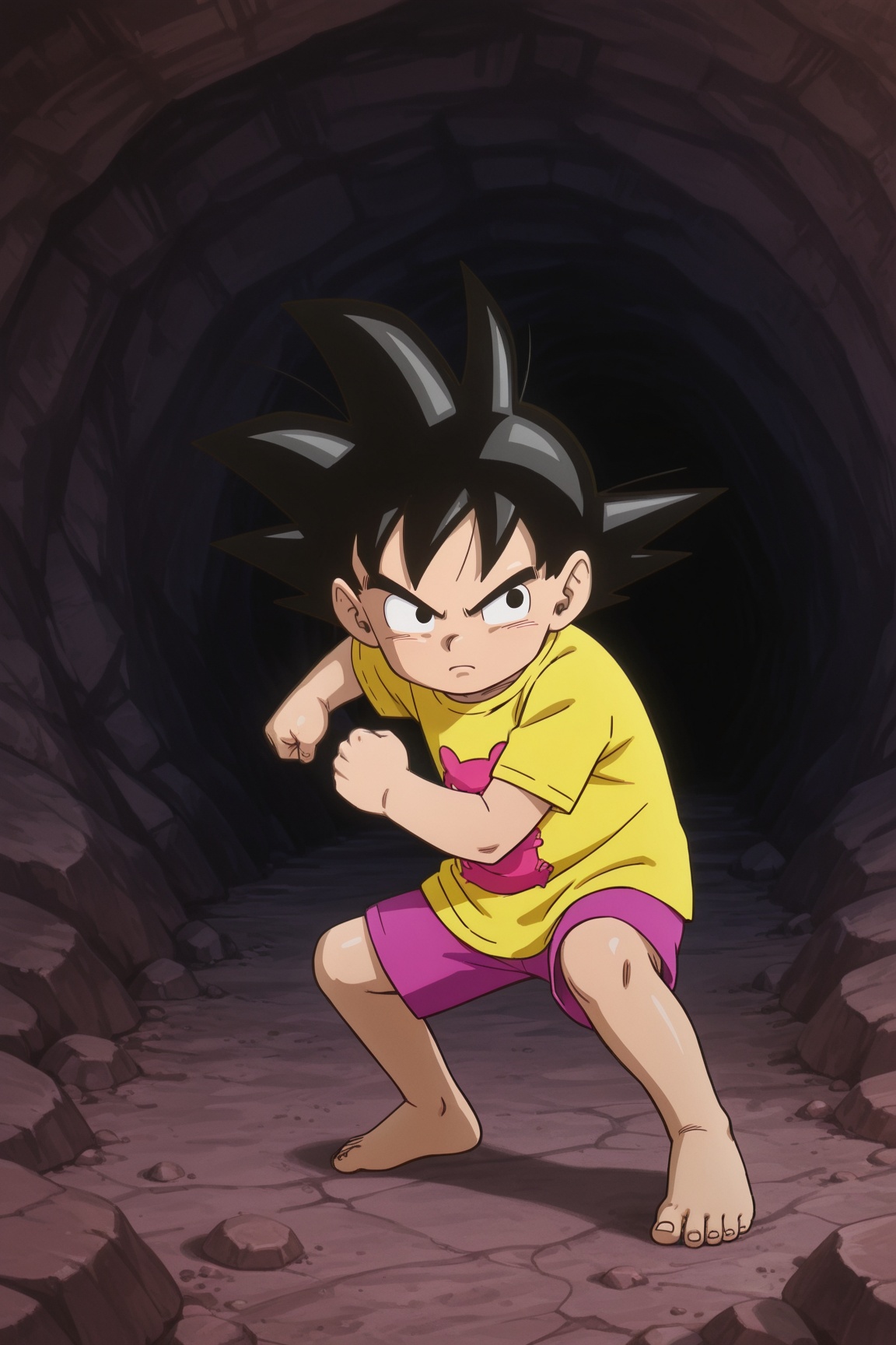 goku,  black hair,  black eyes on Tensor.Art