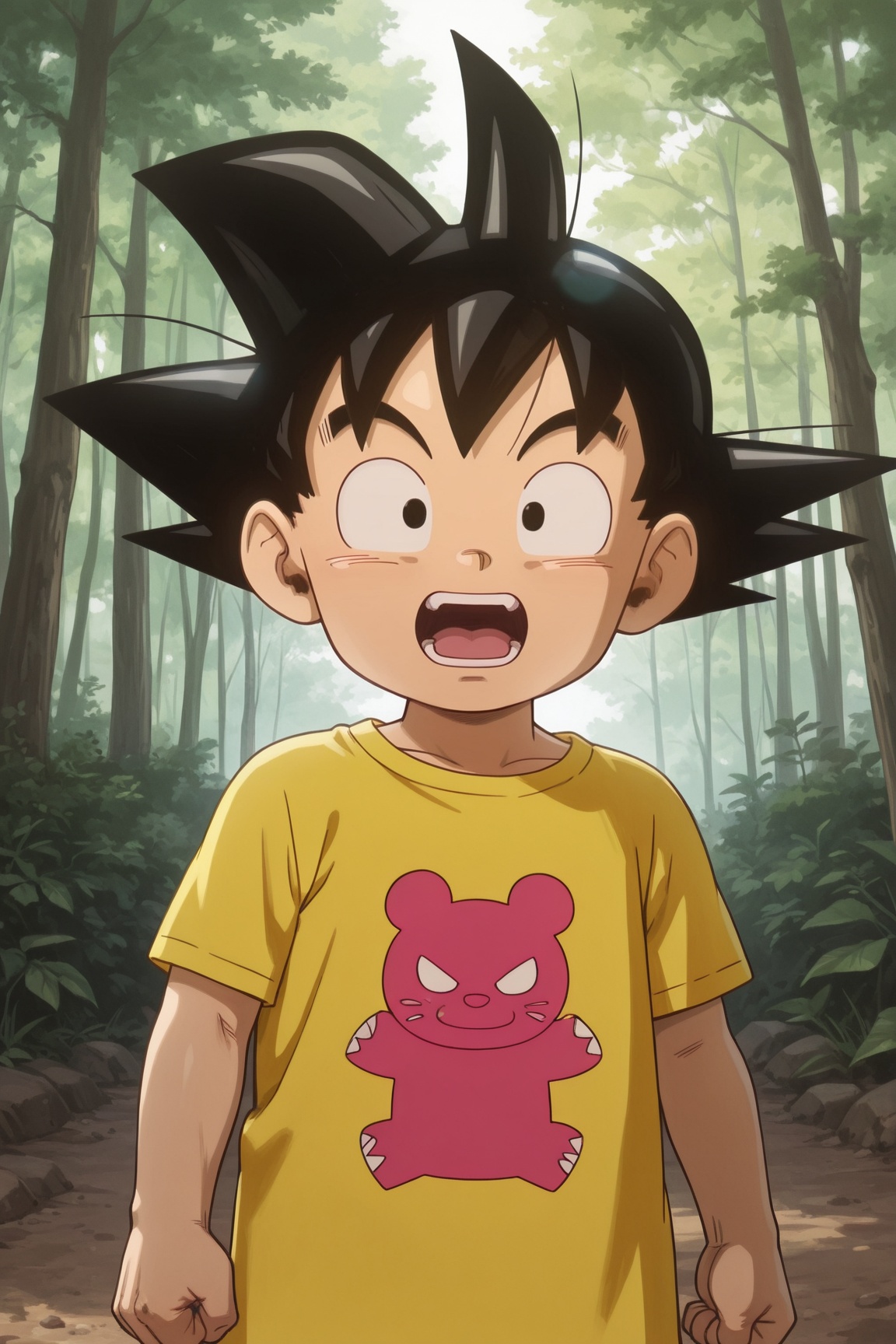 goku,  black hair,  black eyes on Tensor.Art
