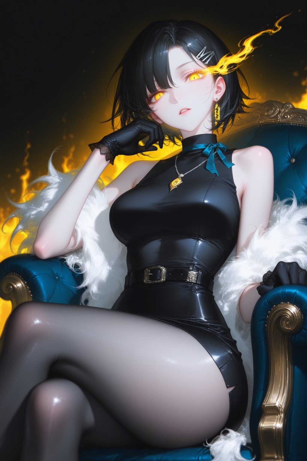 1girl,  solo,  gloves on Tensor.Art