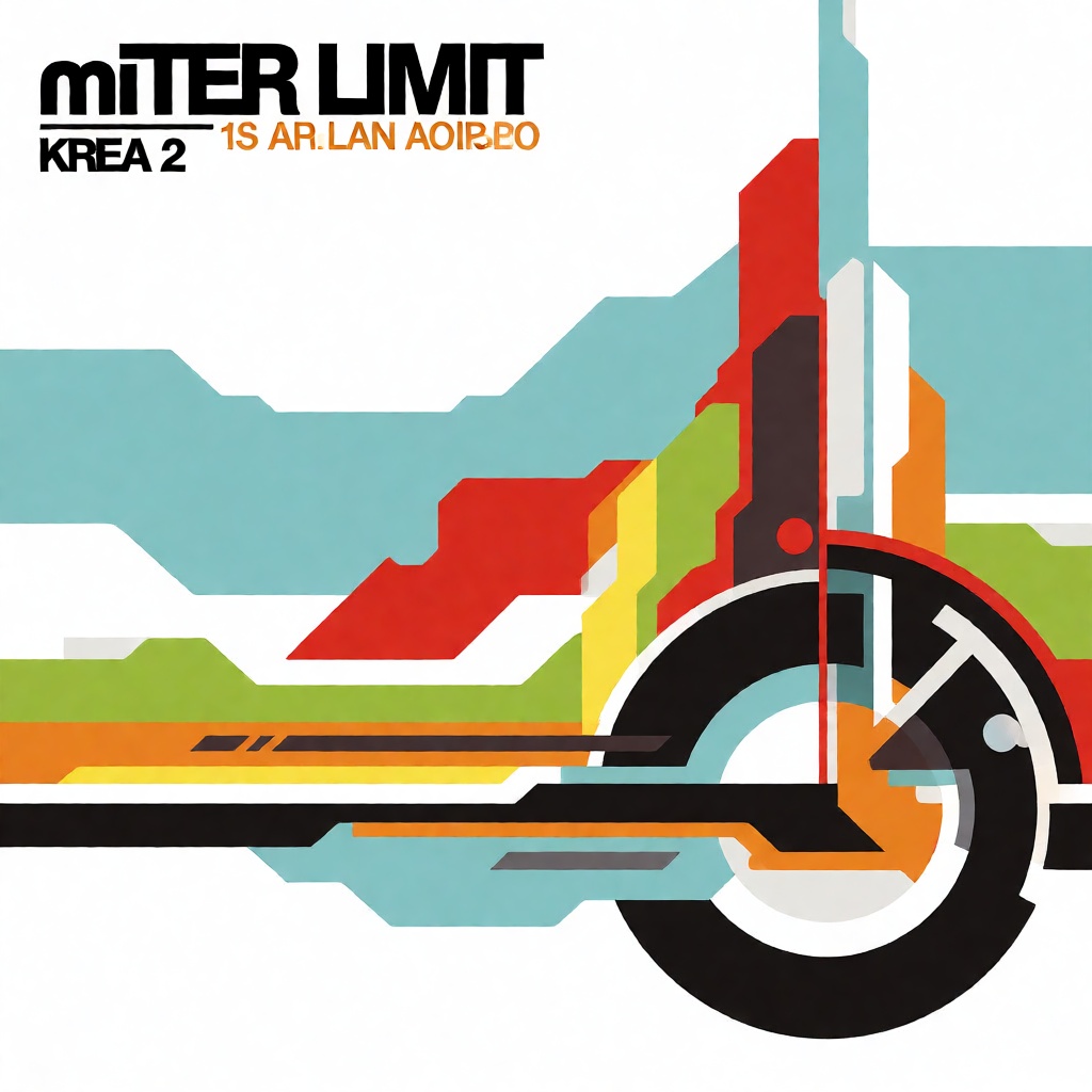 A mitdr album cover by "miTER LIMIT" called "KREA 2" with vector and architecture elements. on Tensor.Art